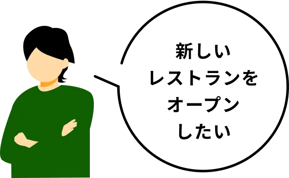 新しいレストランをオープンしたい