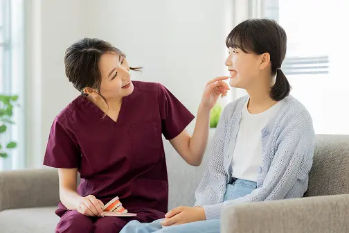 矯正開始の様子