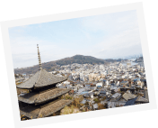 天寧寺海雲塔の空撮風景